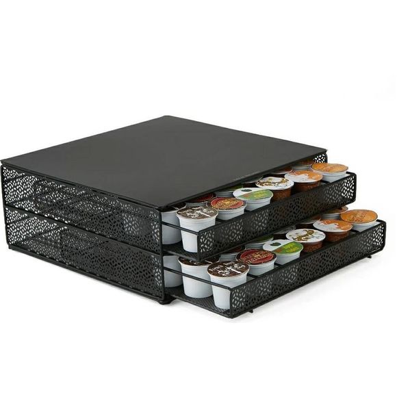 Mind Reader 72 K-Cup Coffee Storage Drawer Holder Black 5.1" H x 13" W x 12.8" L - Picture 4 of 7